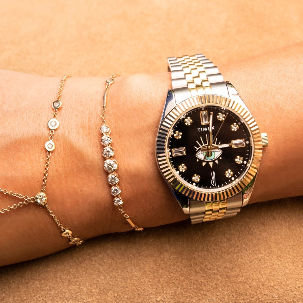 Jacqueline Aiche x Timex black dial timepiece limited edition